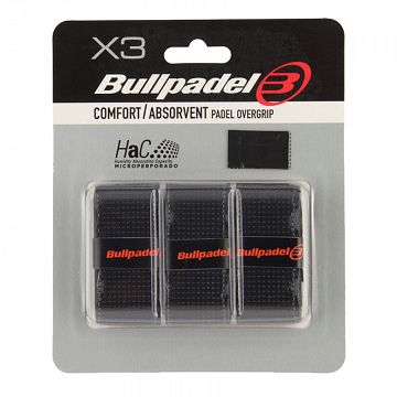 Bullpadel GB-1200 Comfort Overgrip 3-Pack Black